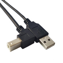 China Manufacturer USB 2.0 90 Degree Down Angle BM to AM Custom USB Cable